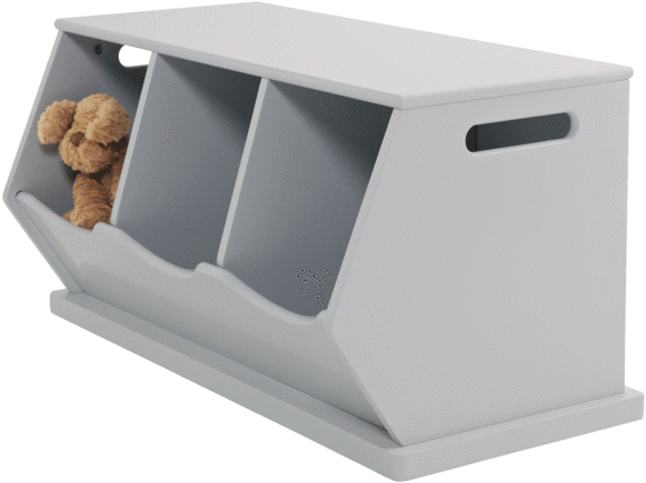 Cloud Grey Stacking Storage Trunk - Box (690x690), Png Download