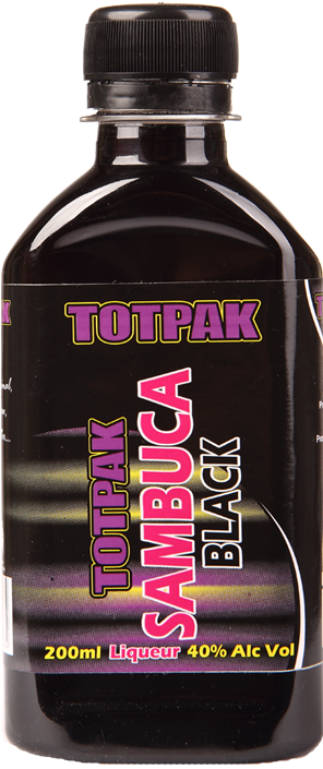 Black Sambuca Nip - Bottle (500x750), Png Download