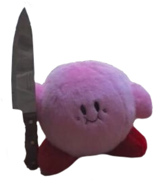 Kirby Knife (600x620), Png Download