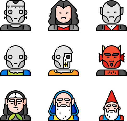 Fantastic Characters (600x564), Png Download