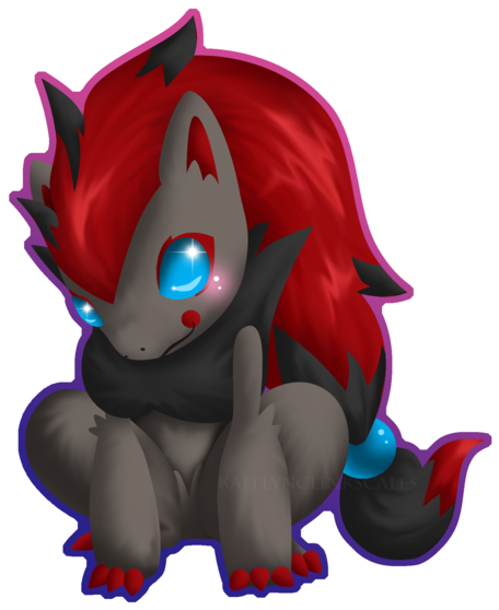 Zoroark By Kaitlynclinkscales - Zoroark Cute (600x600), Png Download