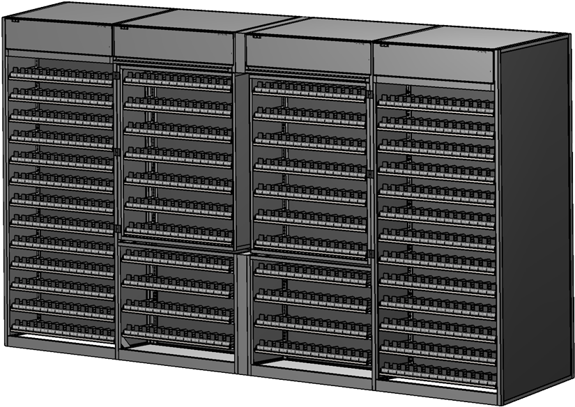 Cigarette Racks For Convenience Stores - Cigarette Cabinet Storage (850x604), Png Download