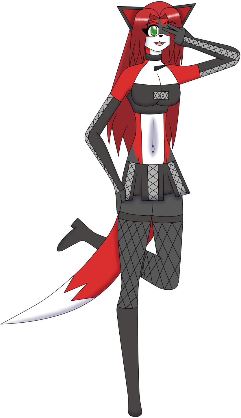 Kitsune - Illustration (905x1498), Png Download