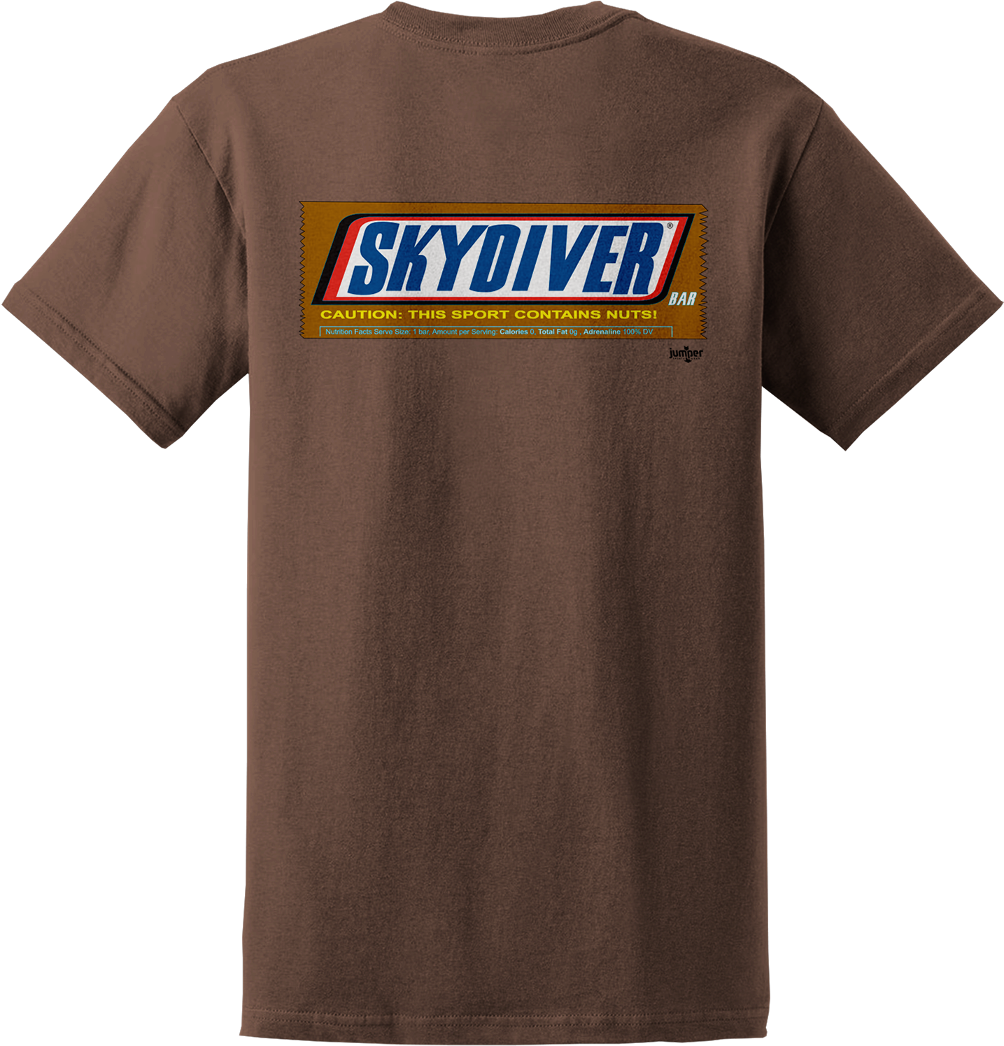 Snickers Style Skydive T Shirt - Snickers (1572x1784), Png Download
