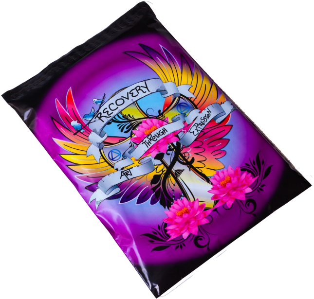 Tattoo Poly Mailers In Support Of Addiction Recovery - Chrysanths (650x621), Png Download
