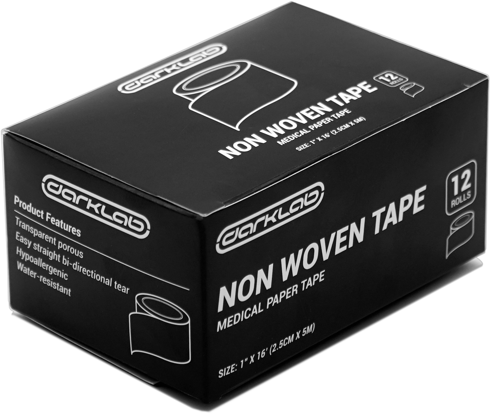 Darklab Non Woven Paper Tape - Box (2000x2000), Png Download