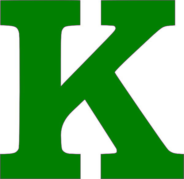 Letter K Clipart - Clip Art Letter K (600x584), Png Download