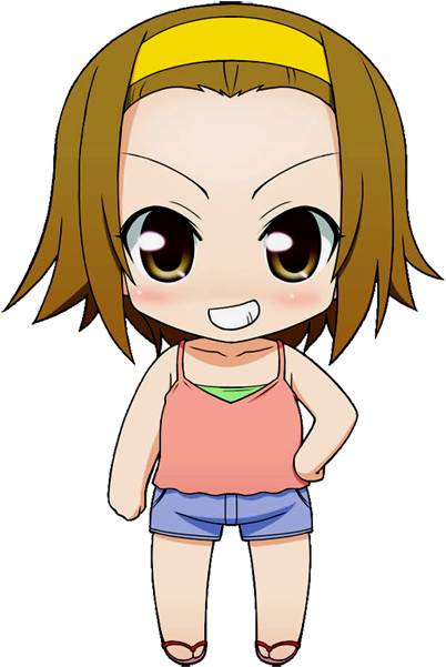 Comboburst-2 - K On Ritsu (401x767), Png Download