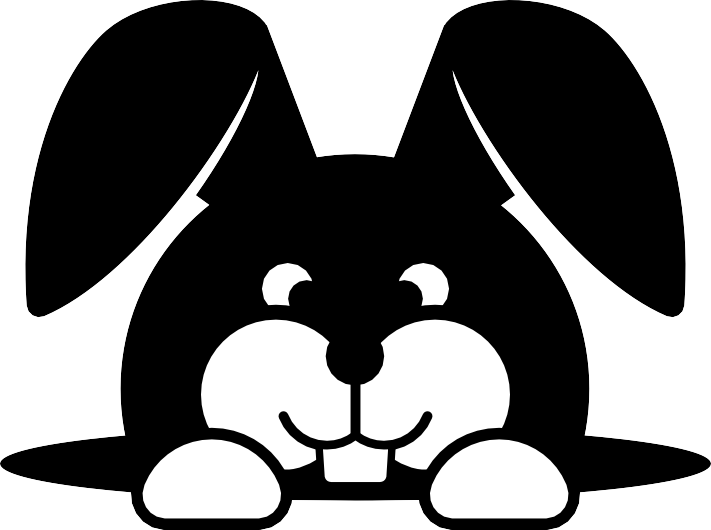 Bunny Hole Png - Rabbit In Hole Cartoon Png (711x530), Png Download