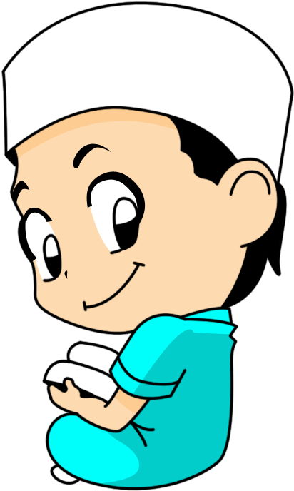 Quran Clipart Gambar - Cartoon Muslim Boy Praying (500x700), Png Download