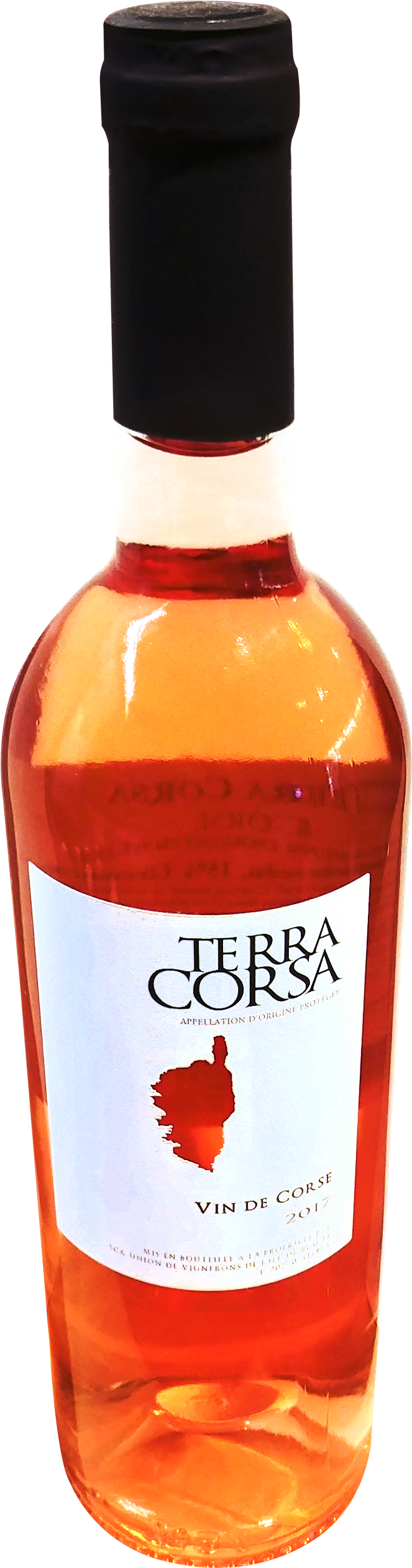 Terra Corsa - Glass Bottle (855x2703), Png Download