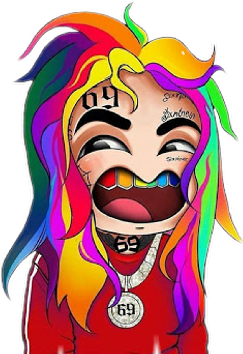 #free69 #rap #america #style #fashion #hiphop #free6ix9ine - Imagenes De 6ix9ine Anime (825x1200), Png Download