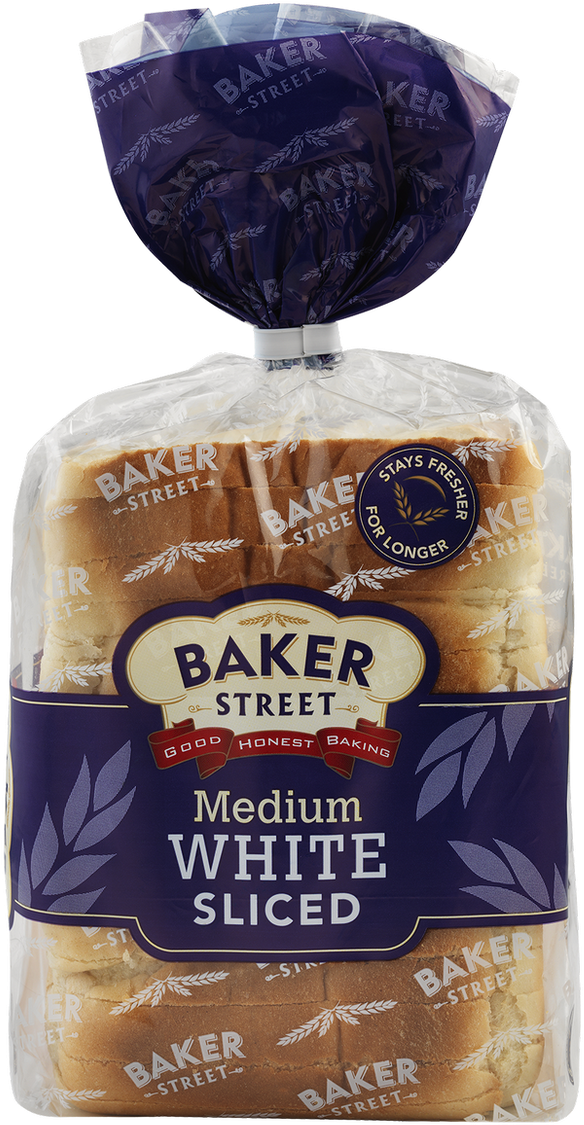 Baker Street Sliced White Bread - Baker Street Bread (762x1280), Png Download