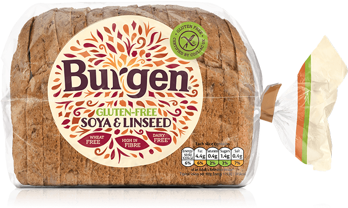 Gluten-free Soya & Linseed - Burgen Soya And Linseed (900x450), Png Download
