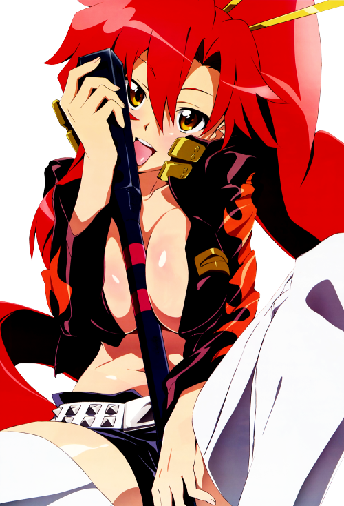 Yoko Littner Official Art Transparent Tengen Toppa - Cartoon (500x734), Png Download