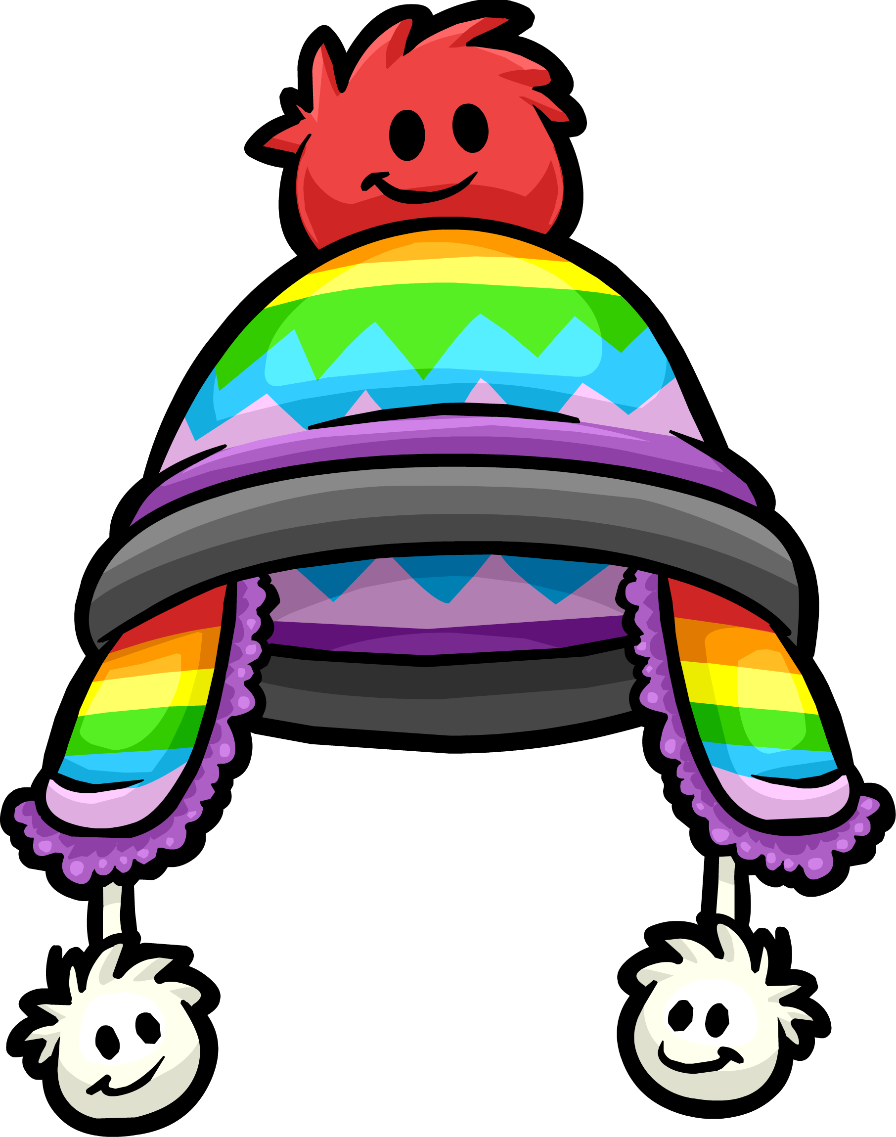 Puffle Hat - Club Penguin Custom Penguins (1812x2299), Png Download