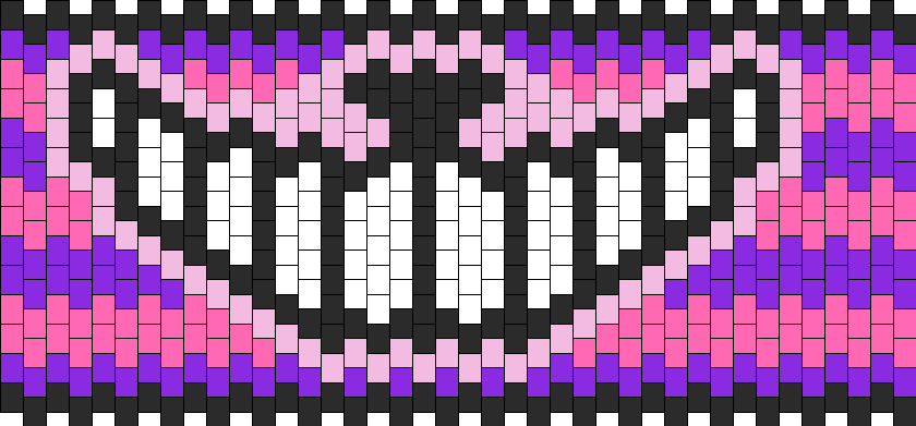 40 Cheshire Cat Grin Kandi Pattern - Motif (840x391), Png Download