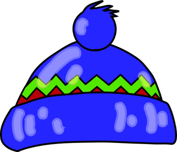 Winter Hat Clipart Black And - Winter Hat Clipart Transparent (600x515), Png Download