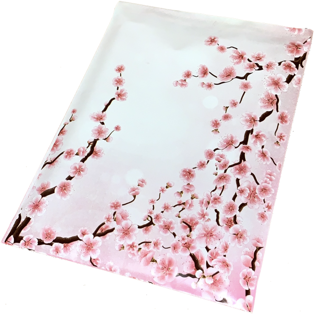 Cherry Blossoms - Greeting Card (650x652), Png Download