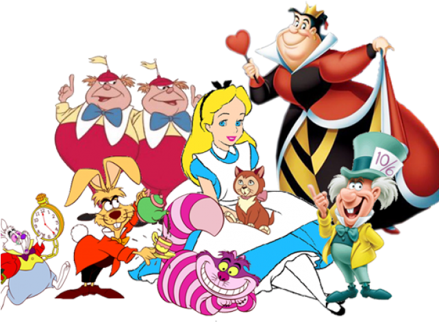 Cheshire Cat Clipart Transparent - Alice's Adventures In Wonderland All Characters (640x480), Png Download