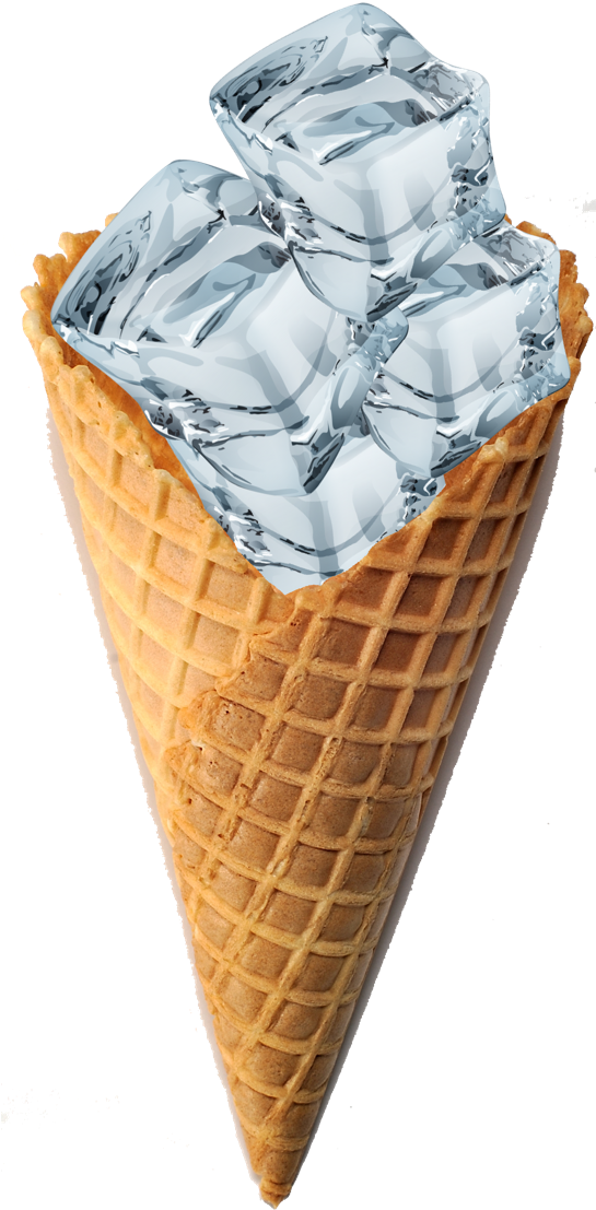It' S Just A Fucking Waffle Cone Full Of Ice Cubes - Ice Cream Cone (544x1280), Png Download