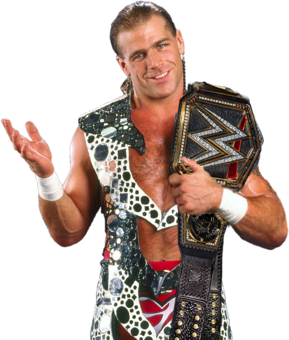 Wweshawnmichaels Wwechampion Wwechampionship Renderefei - Shawn Michaels Wwf Champion (1024x1198), Png Download