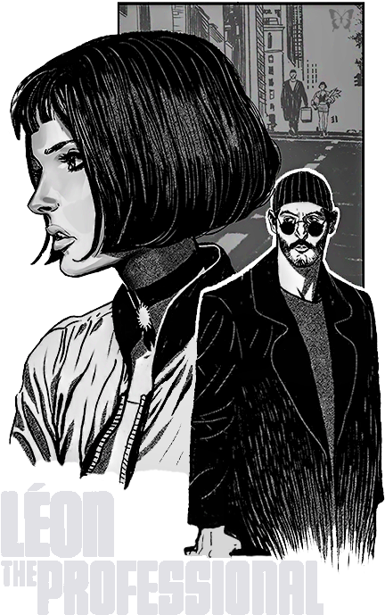Movie Poster Credits Transparent Wwwimgkidcom The - Leon The Professional Draw (500x750), Png Download