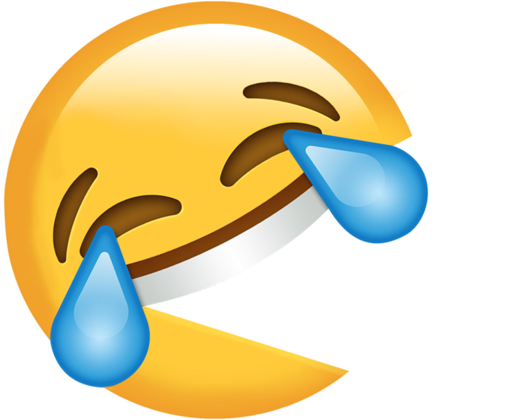 Emoji Laughing Png - Pac-man (894x894), Png Download