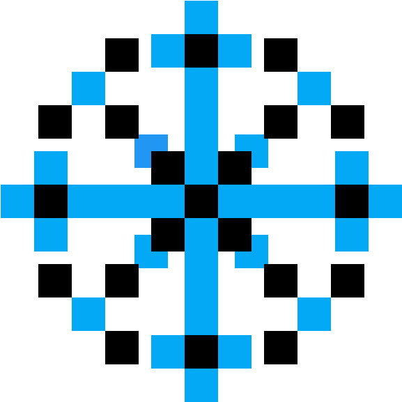 Simple Snowflake - Circle (600x600), Png Download