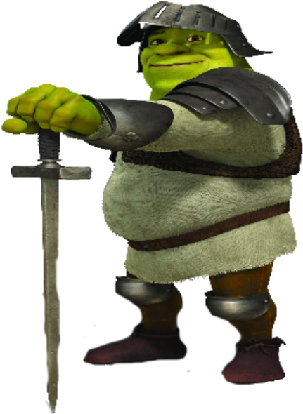 Sir Shrek - Deus Vult Shrek (665x600), Png Download