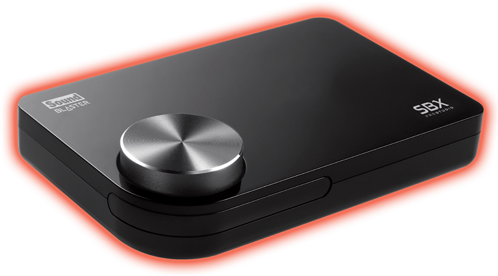 Usb Sound Card - Sound Blaster Sbx (1002x556), Png Download
