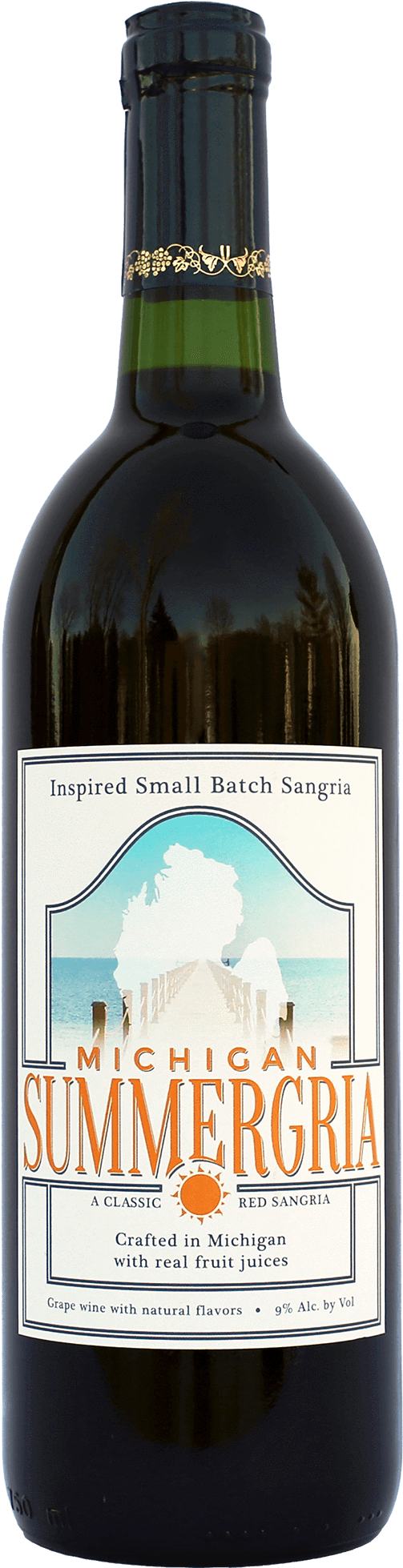 Michigan Summergria A Classic Red Sangria - Glass Bottle (1024x2048), Png Download