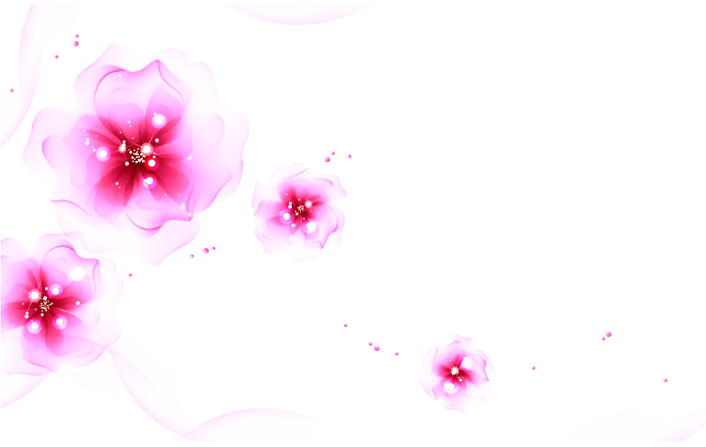 Light Pink Flower Cartoon Transparent - Flower Vector (1024x640), Png Download