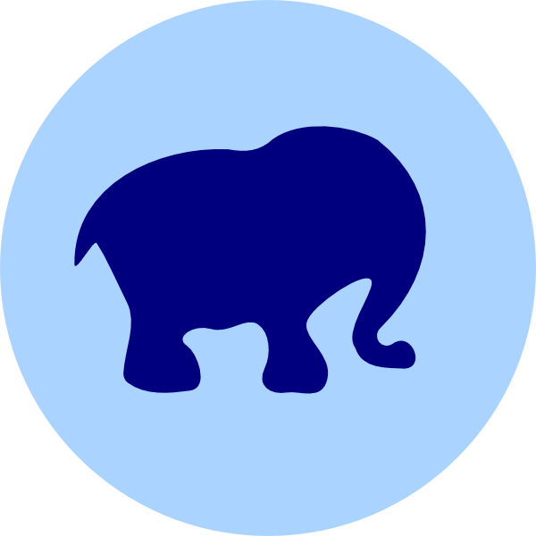 How To Set Use Elephant In Circle Svg Vector (600x600), Png Download