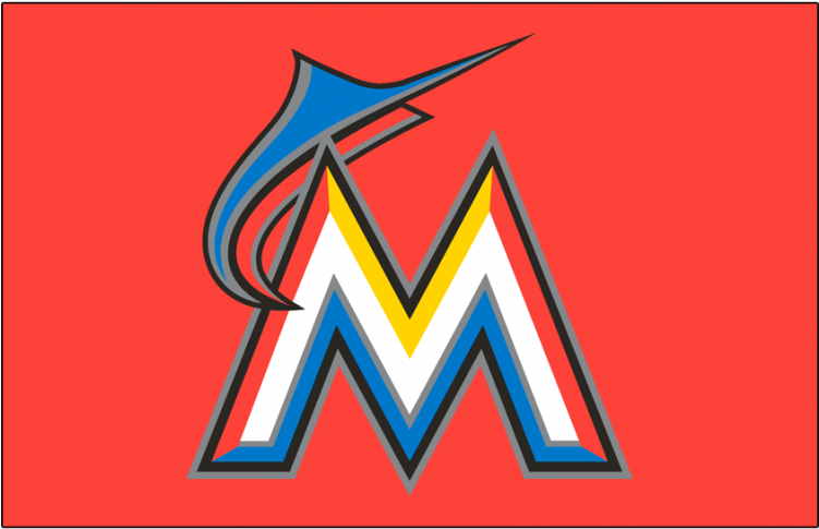 Miami Marlins Logos Iron On Stickers And Peel-off Decals - Miami Marlins (750x930), Png Download