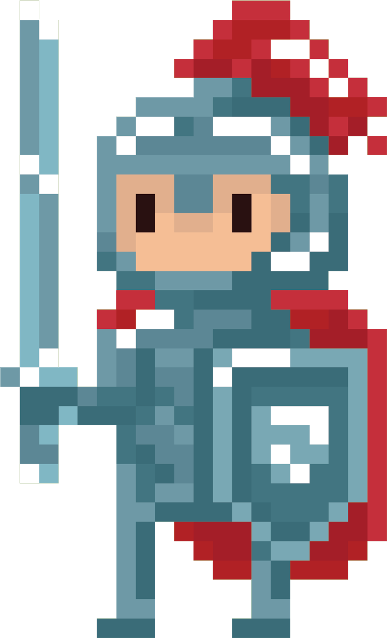 Pin It On Pinterest - Caballero Pixelado (1425x1425), Png Download