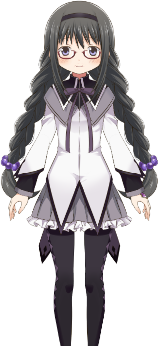 Mahou Shoujo Madoka☆magica Magical Girl Madoka Magica - Homura Akemi Magia Record (500x760), Png Download