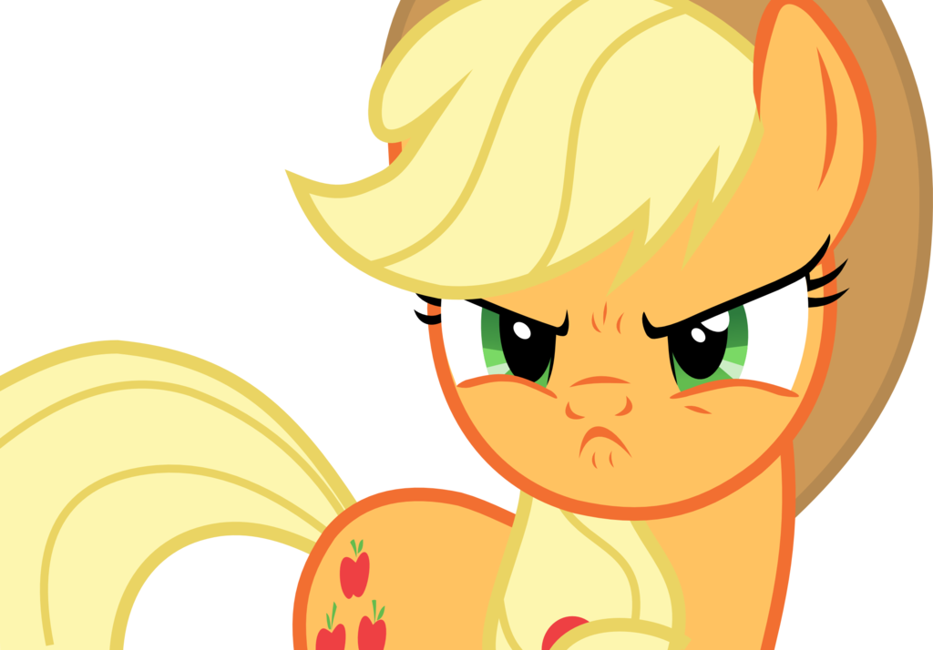 Angry Applejack Artist Mortris No Second Prances - Grumpy Applejack (1024x714), Png Download