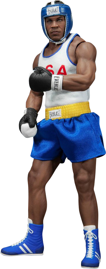 Mike Tyson 1981/1982 Junior Olympic Games 1/6th Scale - Professional Boxing (480x968), Png Download