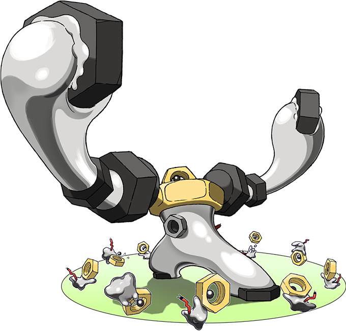 Serebii - Net's Tweet - "serebii Update - Special Artwork - Pokemon Let's Go Melmetal (690x654), Png Download