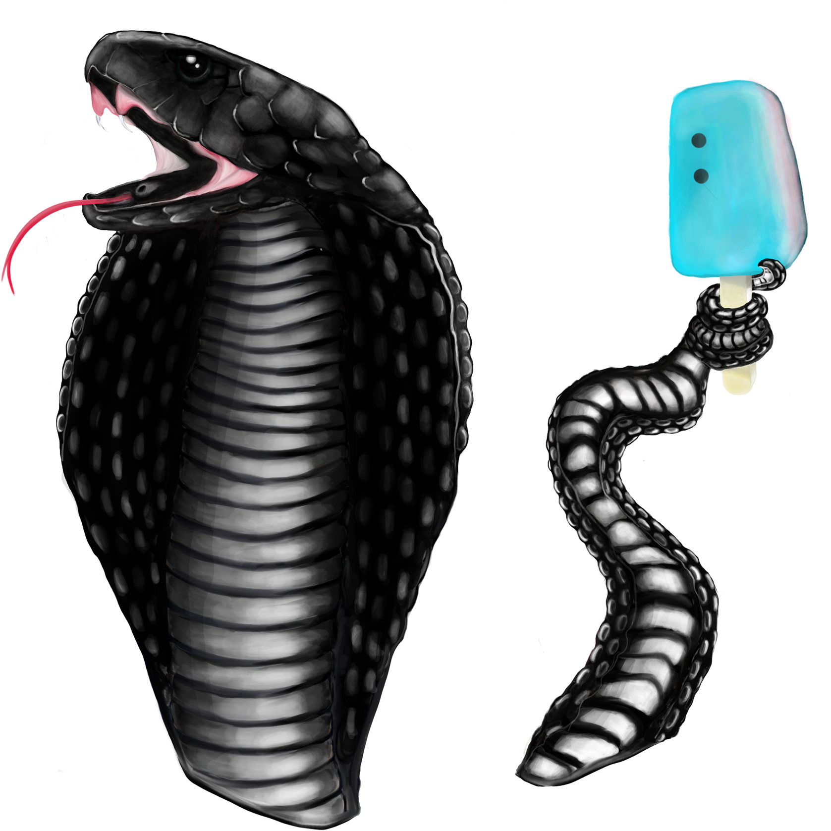 Pop King Cobra - Illustration (1920x1941), Png Download