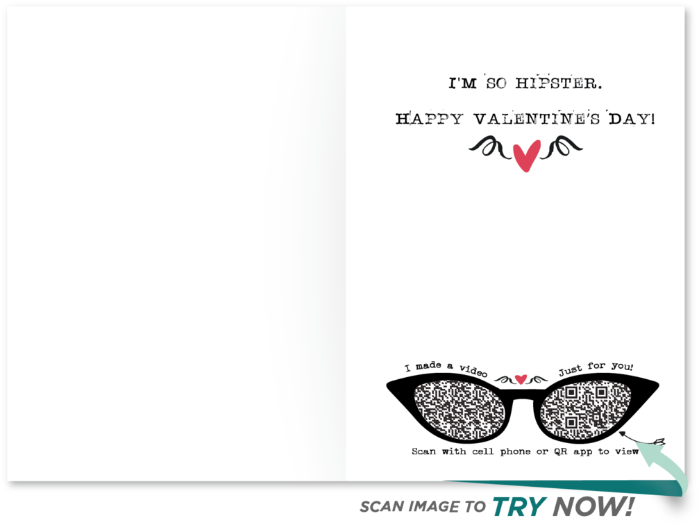 So Hipster Valentine's Day Card So Hipster Valentine's - Aviator Sunglass (1023x767), Png Download