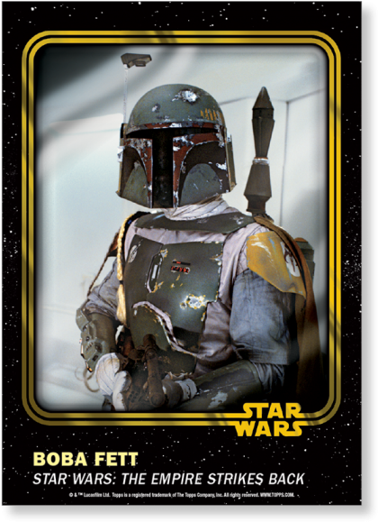 Boba Fett - Lobot Star Wars Card (700x700), Png Download
