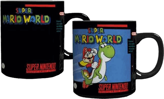 Snes Super Mario World Heat Change Mug - Nintendo Snes Super Mario Kart Heat Change Mug (600x600), Png Download