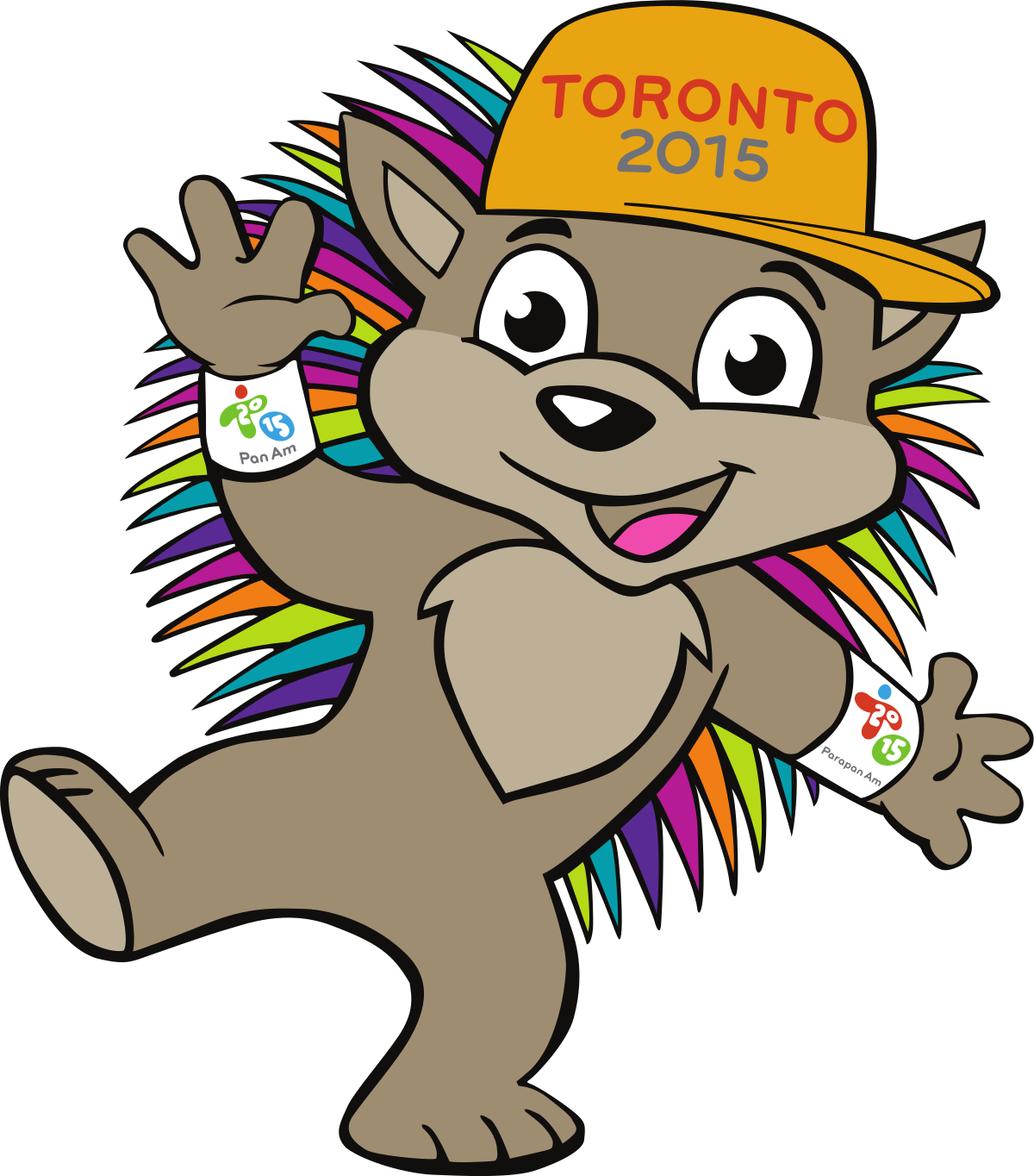 Pachi The Porcupine - 2015 Pan American Games (1200x1364), Png Download