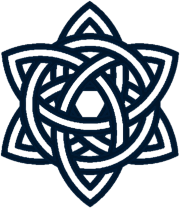 Triquetra Circle Interlaced 3 - Celtic Triquetra Mandala (612x706), Png Download