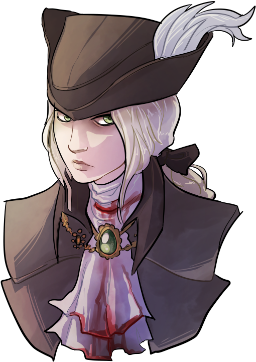 Lady Maria Bust By Pailknight Demon's Souls, Dark Souls, - Lady Maria Bloodborne Png (556x809), Png Download