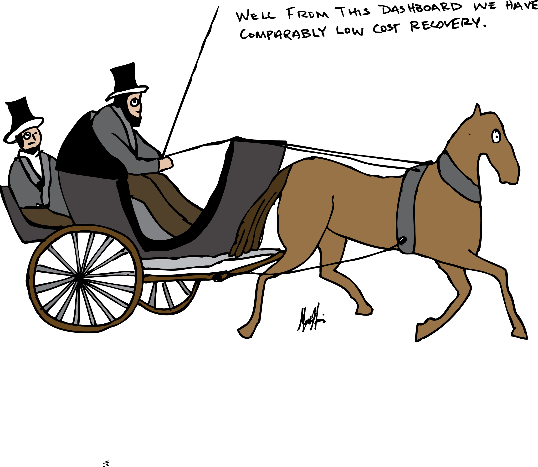 Carriage Color1 - Cartoon Horse Drawn Carriage (2257x1958), Png Download