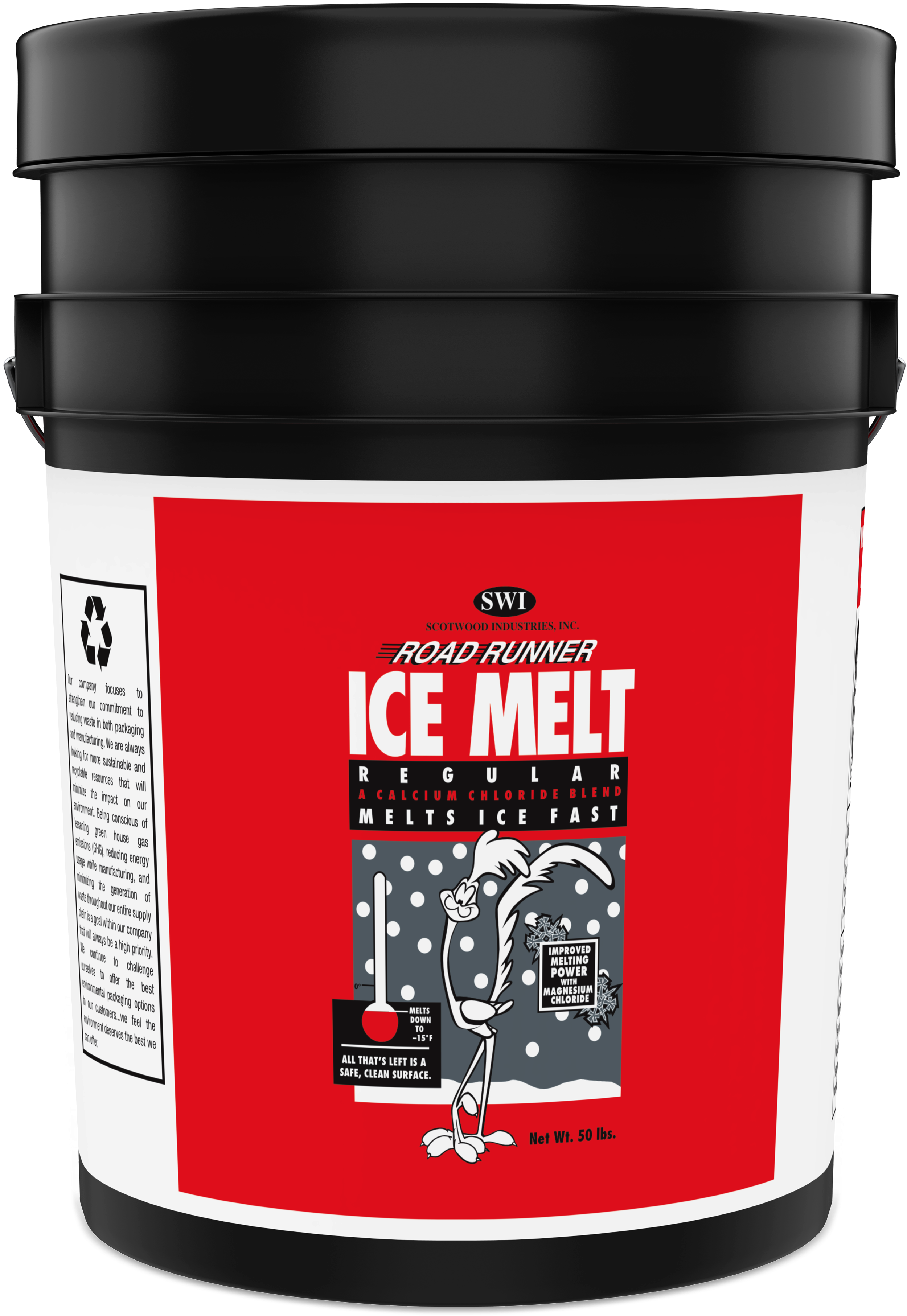 Back To All Packaged Products - Road Runner Ice Melt 50 Lb Bucket (4000x4000), Png Download