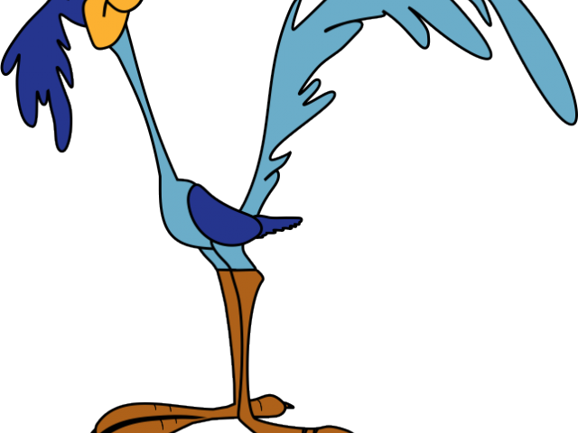 Roadrunner Clipart Transparent - Monitos Animados De Color Azul (640x480), Png Download